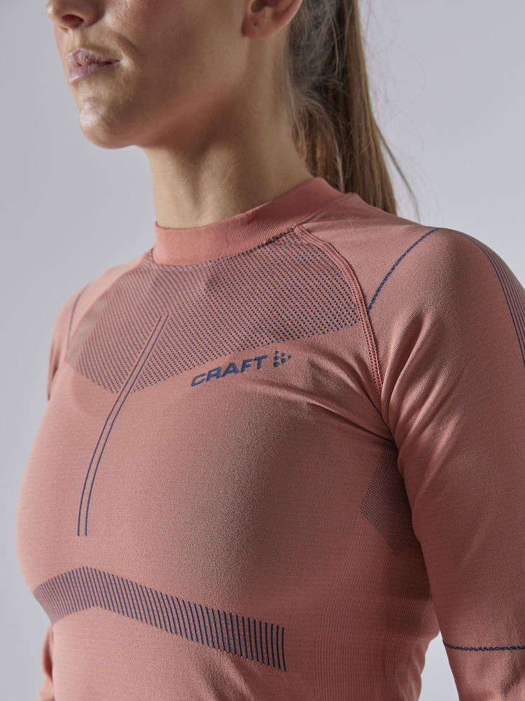 Craft Active Intensity CN Thermoshirt Lange Mouwen Roze Dames