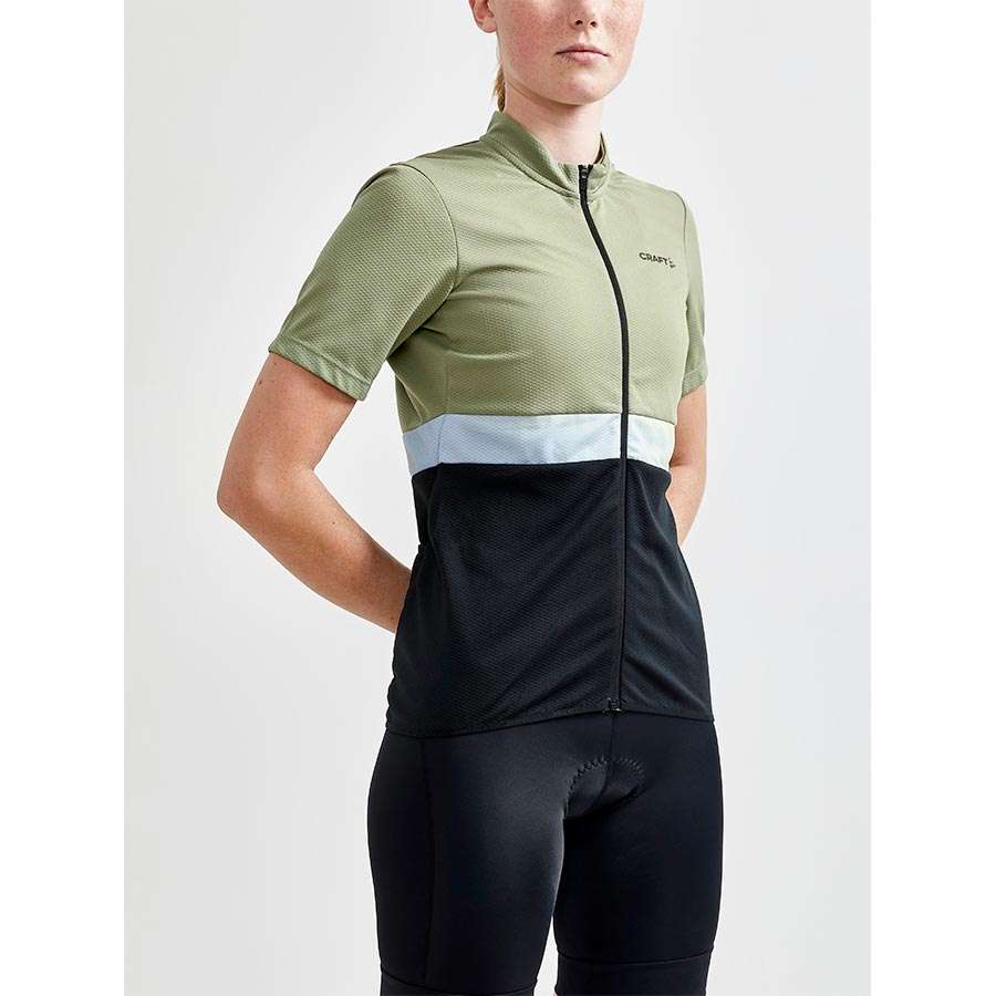 Craft CORE Endurance Fietsshirt Korte Mouwen Groen/Zwart Dames