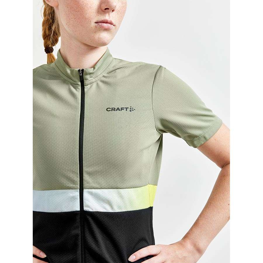 Craft CORE Endurance Fietsshirt Korte Mouwen Groen/Zwart Dames