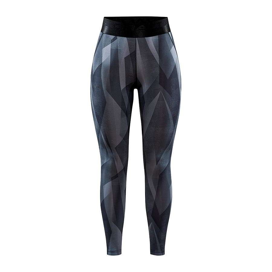 Craft Core Essence Hardloopbroek Lang Zwart/Grijs Dames