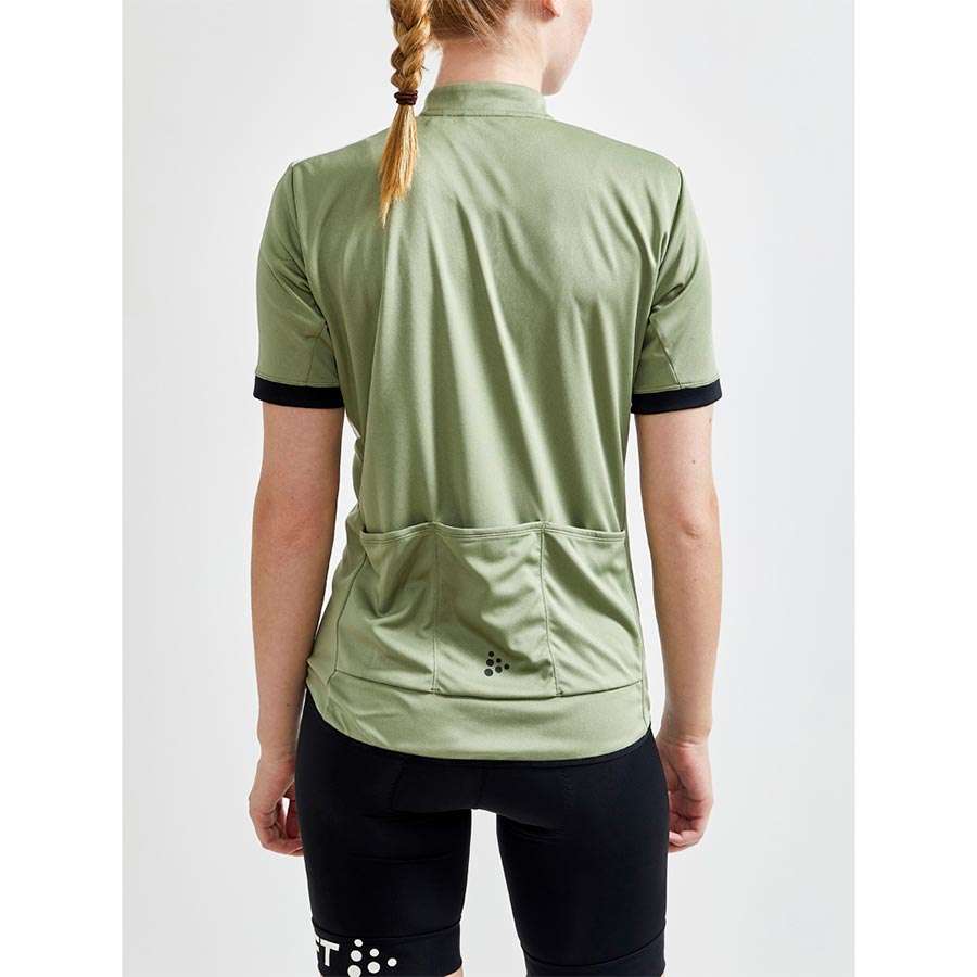 Craft CORE Endurance Logo Fietsshirt Korte Mouwen Groen Dames