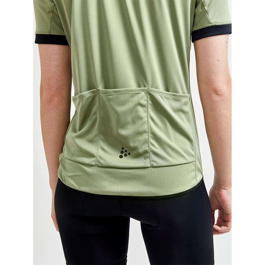 Craft CORE Endurance Logo Fietsshirt Korte Mouwen Groen Dames