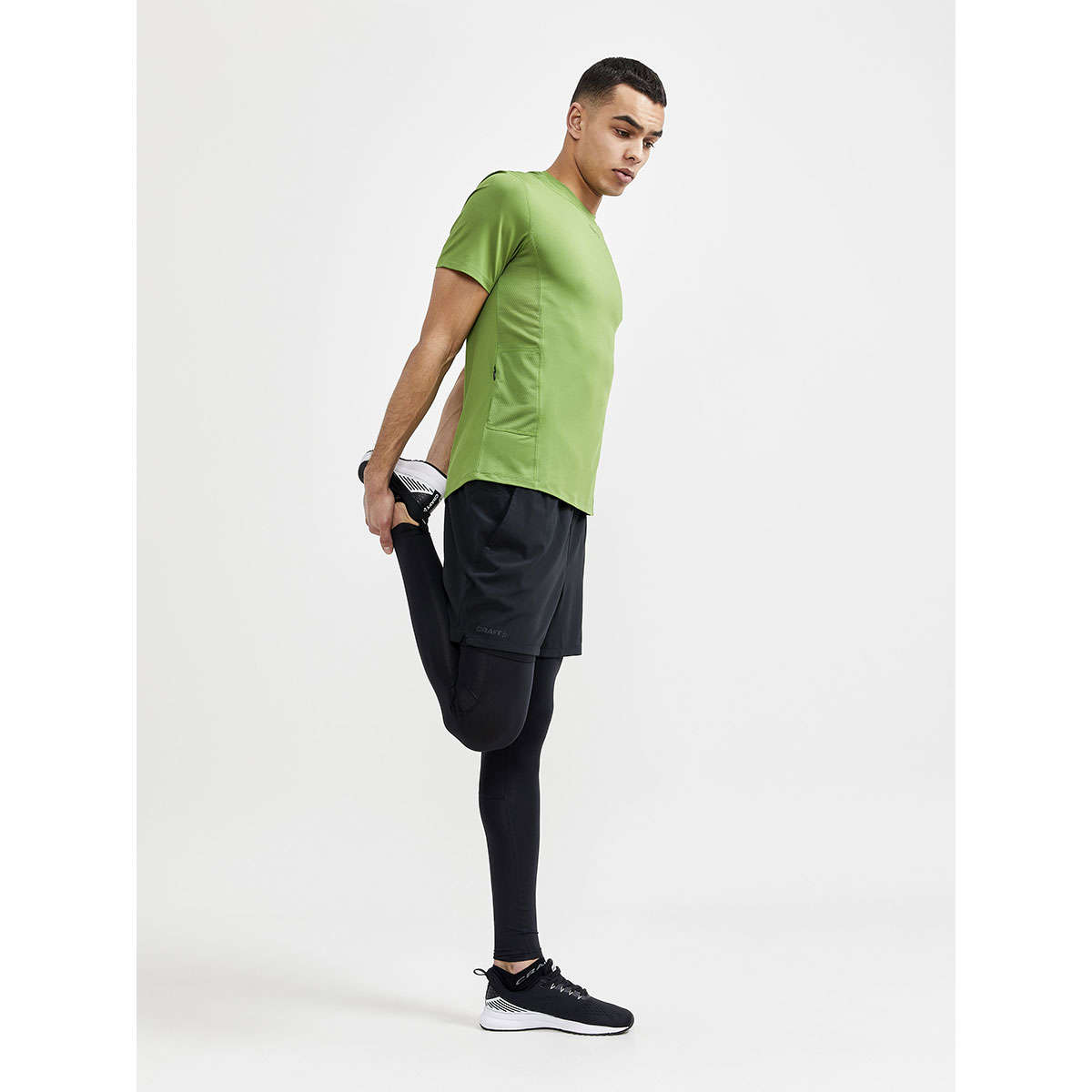 Craft ADV Essence Hardloopshirt Korte Mouwen Lichtgroen Heren