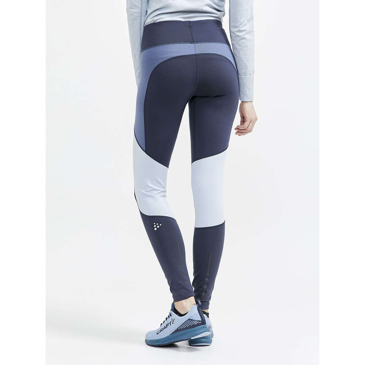 Craft ADV Essence Warm Hardloopbroek Lang Blauw/Grijs Dames