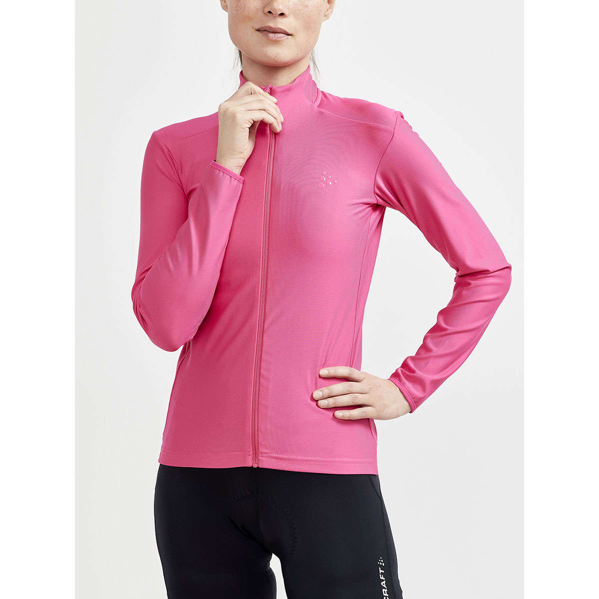 Craft Core Bike Essence Fietsshirt Lange Mouwen Roze/Roze Dames