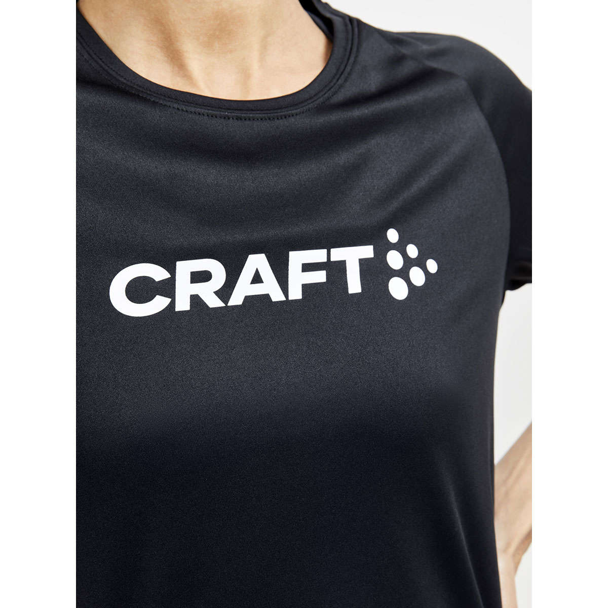 Craft CORE Unify Logo Hardloopshirt Korte Mouwen Zwart Dames