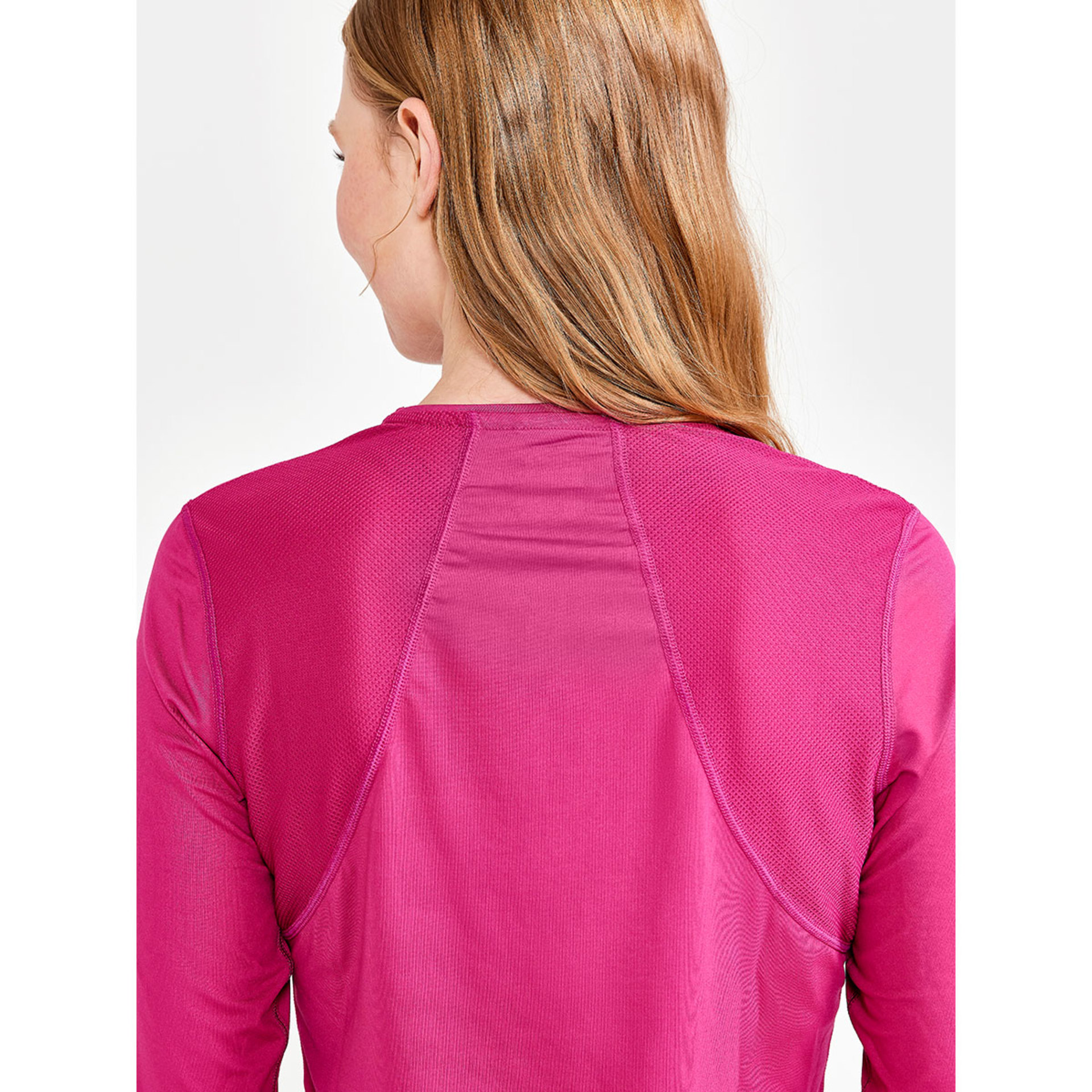 Craft ADV Essence Hardloopshirt Lange Mouwen Donkerroze Dames