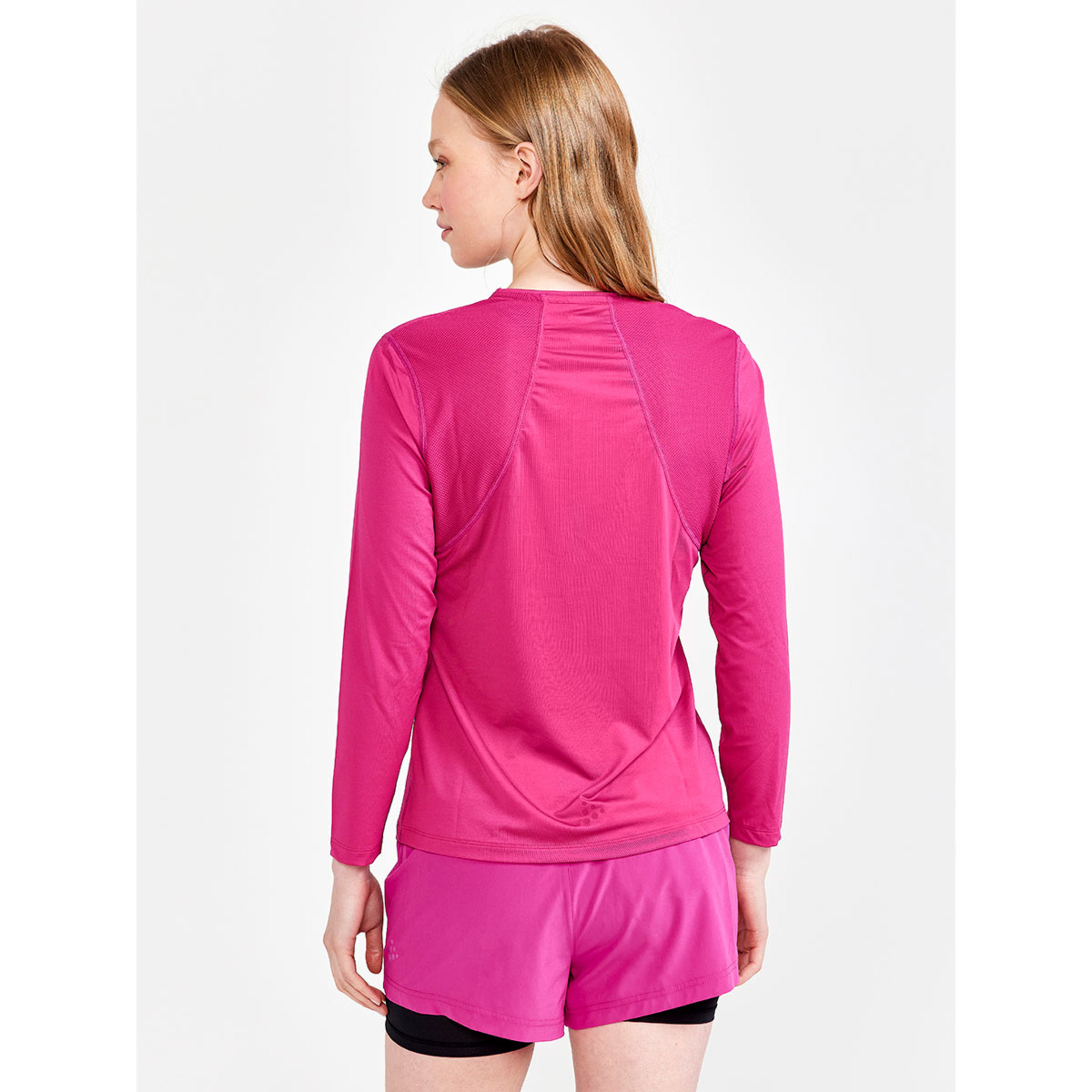 Craft ADV Essence Hardloopshirt Lange Mouwen Donkerroze Dames