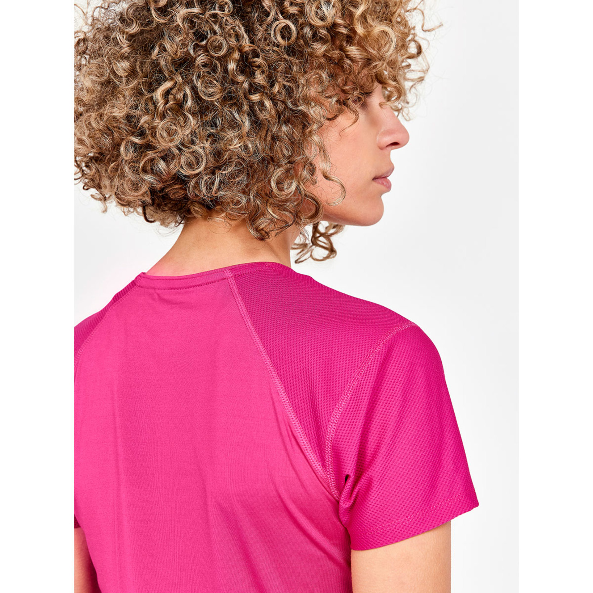 Craft ADV Essence Hardloopshirt Korte Mouwen Donkerroze Dames