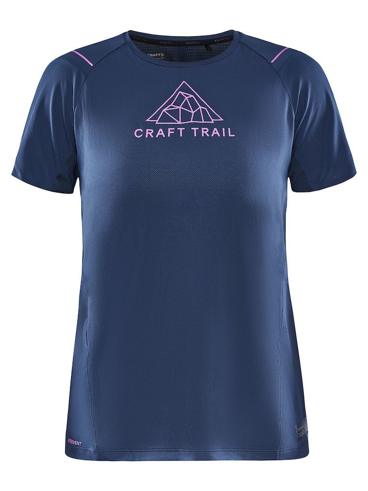 Craft PRO Hypervent Hardloopshirt Korte Mouwen Blauw Dames