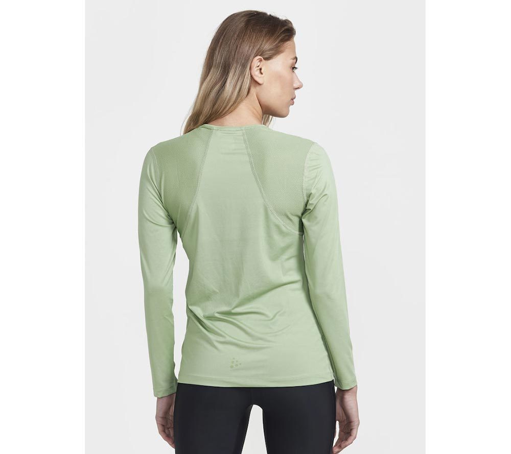 Craft ADV Essence Hardloopshirt Lange Mouwen Lichtgroen Dames