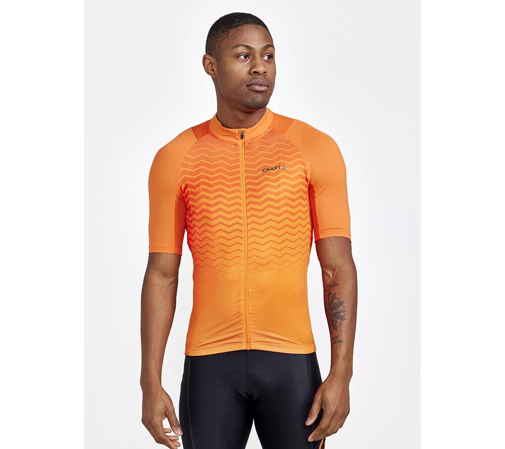 Craft ADV Endurance Fietsshirt Korte Mouwen Oranje Heren