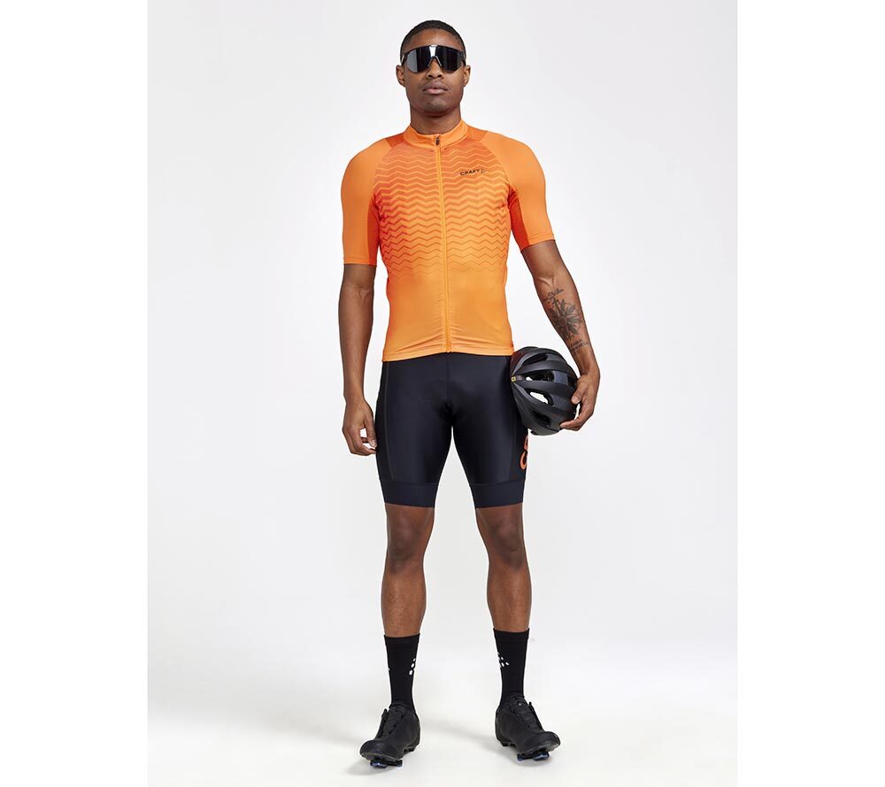 Craft ADV Endurance Fietsshirt Korte Mouwen Oranje Heren