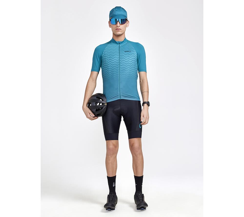 Craft ADV Endurance Fietsshirt Korte Mouwen Blauw/Groen Heren