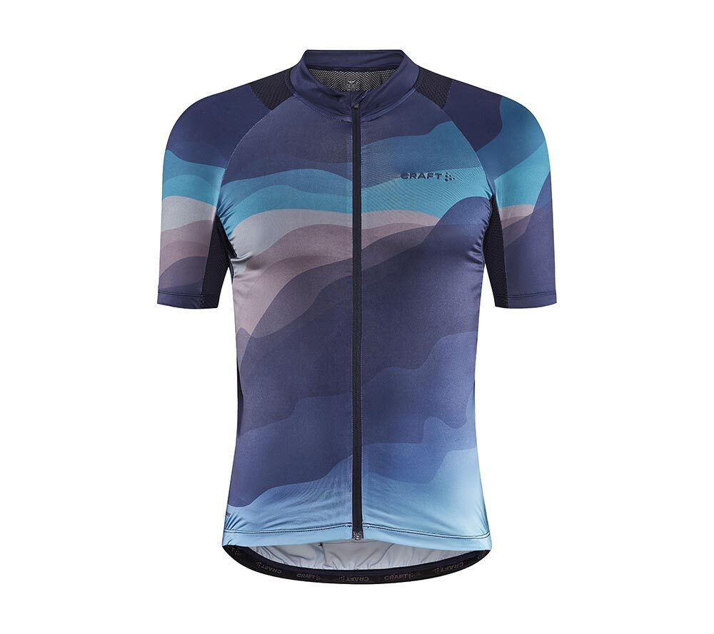 Craft ADV Endurance Graphic Fietsshirt Korte Mouwen Paars/Blauw Heren