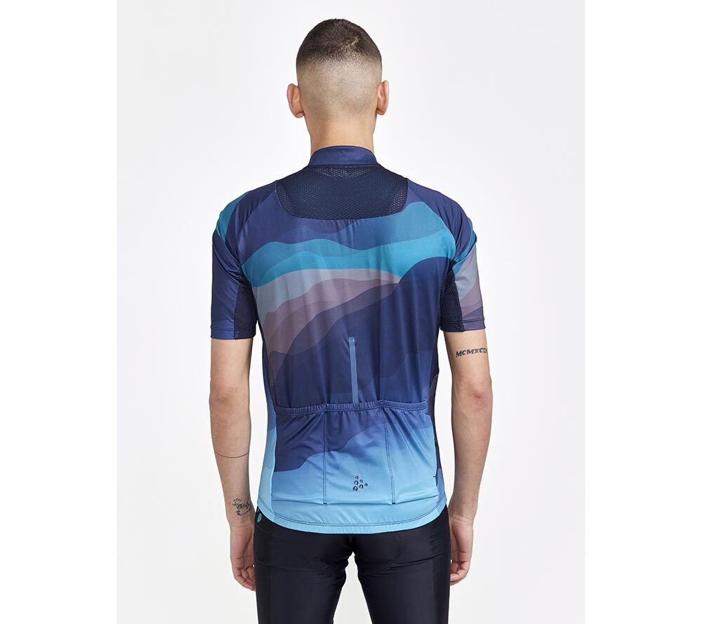 Craft ADV Endurance Graphic Fietsshirt Korte Mouwen Paars/Blauw Heren