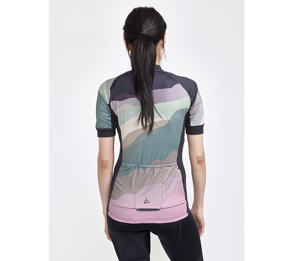 Craft ADV Endurance Graphic Fietsshirt Korte Mouwen Paars/Multi Dames