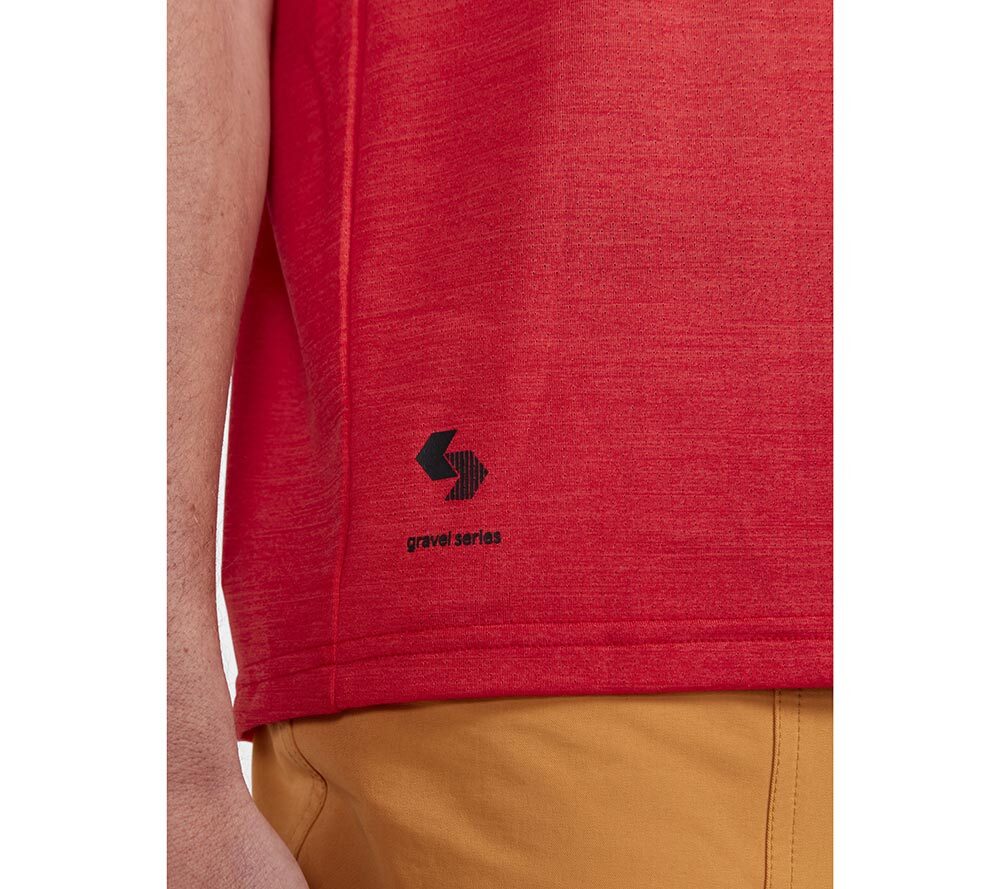 Craft ADV Gravel Fietsshirt Korte Mouwen Rood Heren