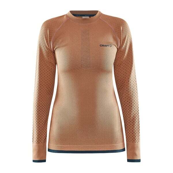 Craft ADV Warm Intensity Thermoshirt Lange Mouwen Beige Dames