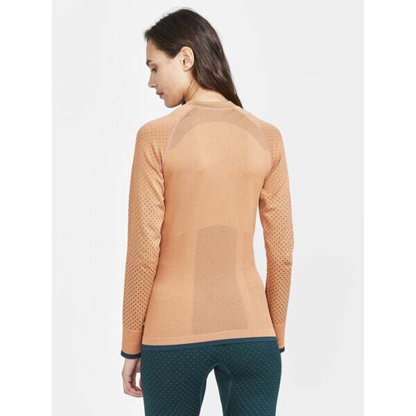 Craft ADV Warm Intensity Thermoshirt Lange Mouwen Beige Dames