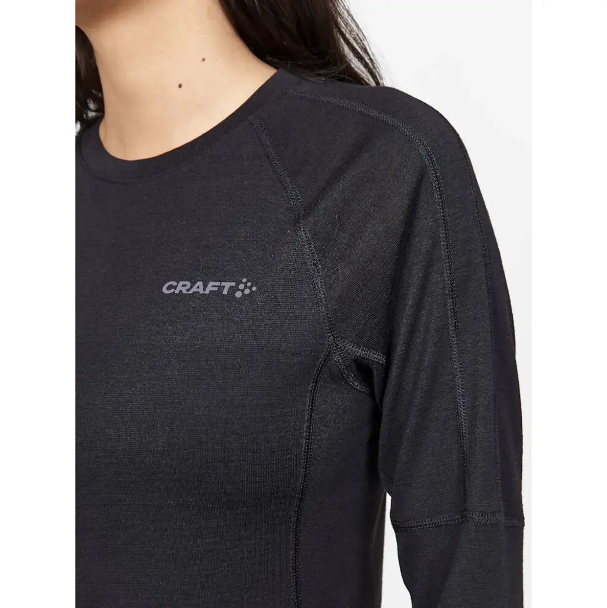 Craft ADV Wool Merino RN Thermoshirt Lange Mouwen Zwart Dames