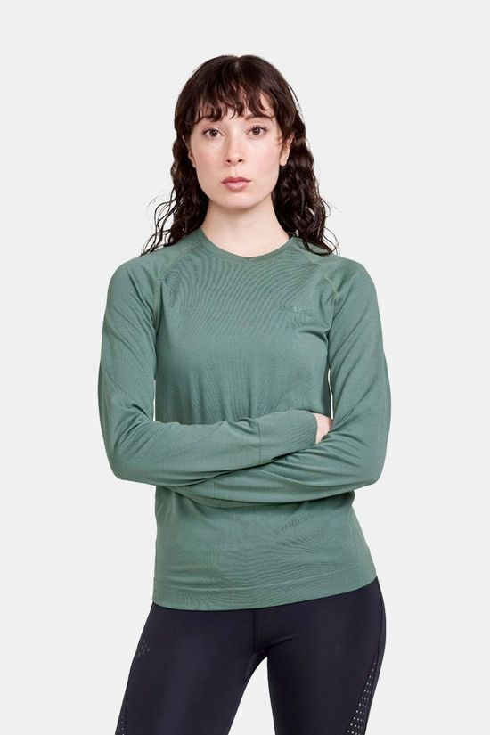 Craft CORE Dry Active Comfort Thermoshirt Lange Mouwen Groen Dames