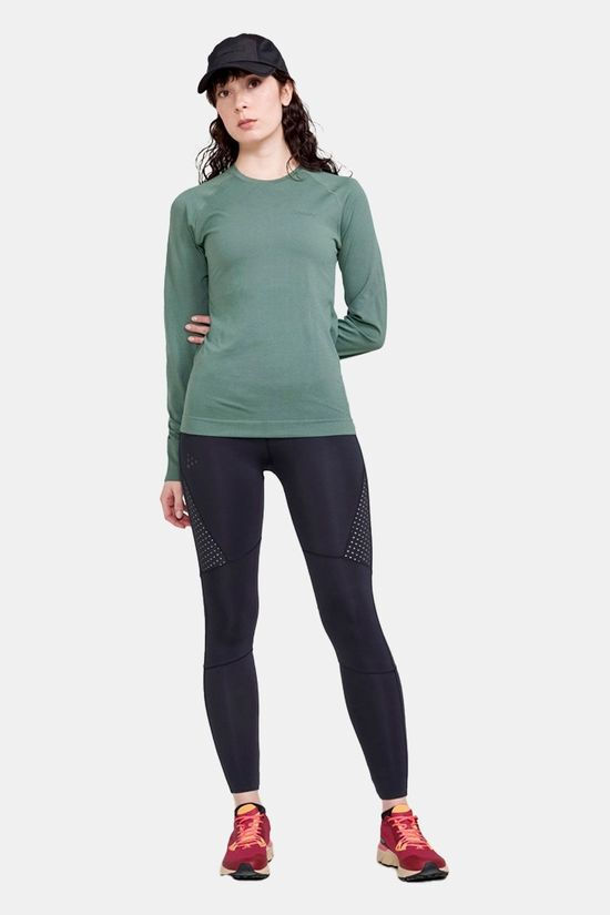 Craft CORE Dry Active Comfort Thermoshirt Lange Mouwen Groen Dames