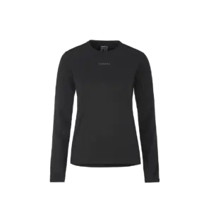 Craft ADV Essence 2 Hardloopshirt Lange Mouwen Zwart Dames