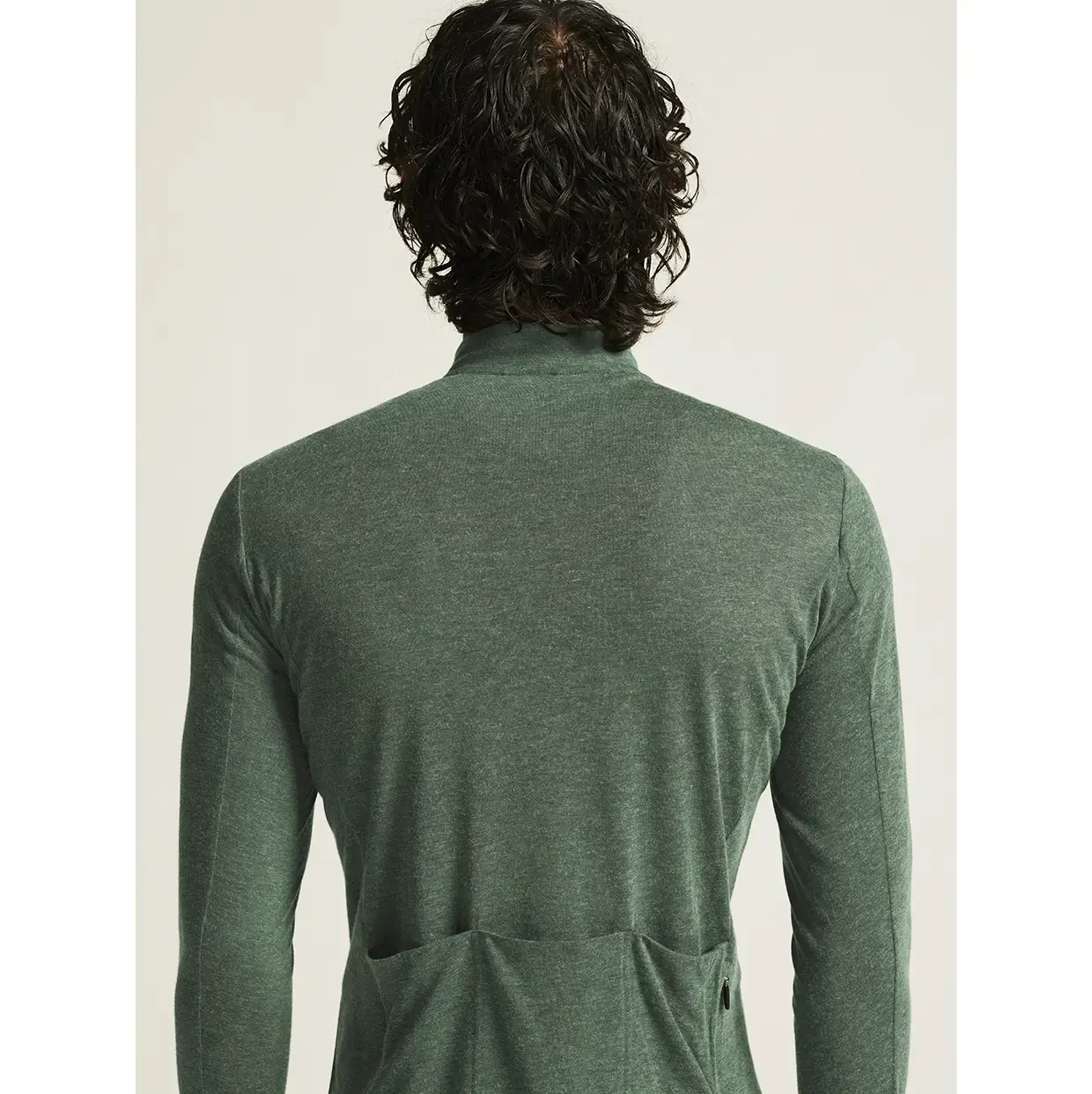 Craft CORE Bike Essence Wool Fietsshirt Lange Mouwen Groen/Zwart Heren