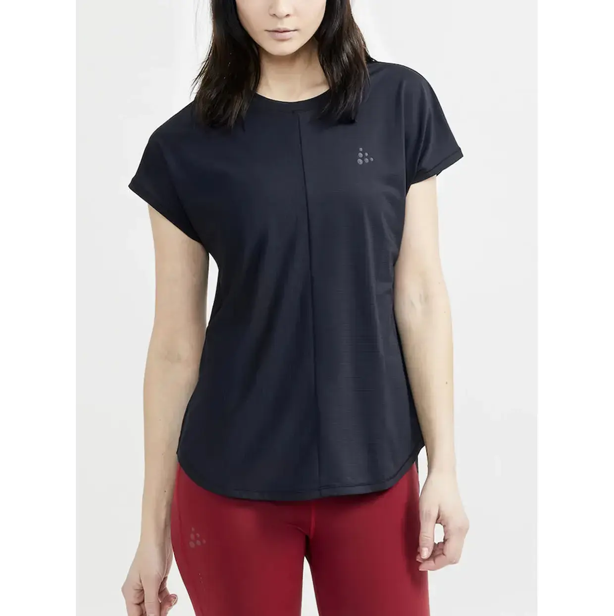 Craft CORE Essence 2 Hardloopshirt Korte Mouwen Zwart Dames