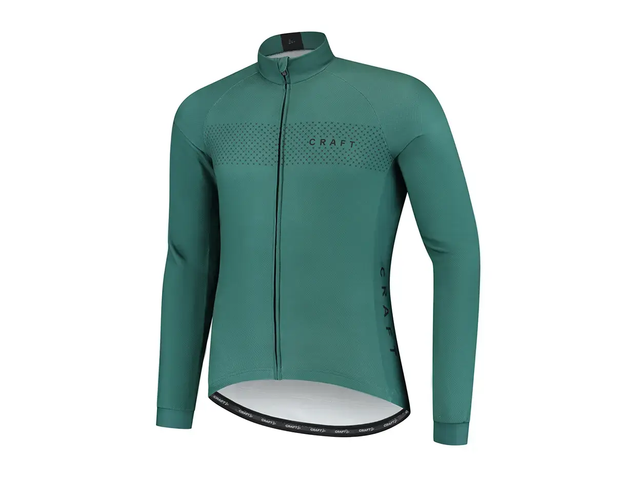 Craft LMTD Fietsshirt Lange Mouwen Groen/Zwart Heren