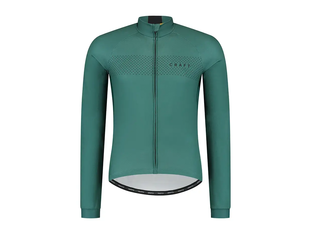 Craft LMTD Fietsshirt Lange Mouwen Groen/Zwart Heren