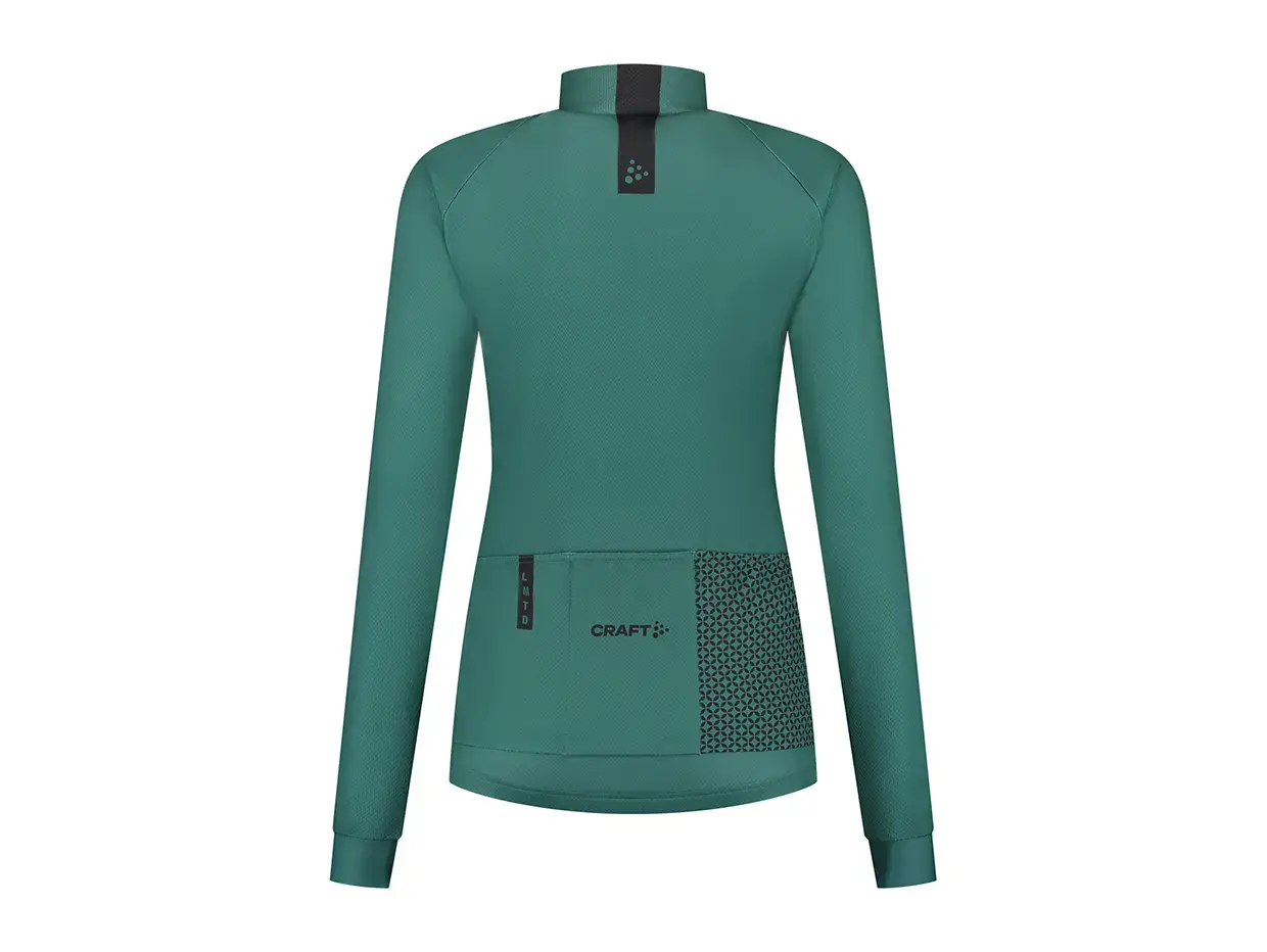 Craft LMTD Fietsshirt Lange Mouwen Groen/Zwart Dames