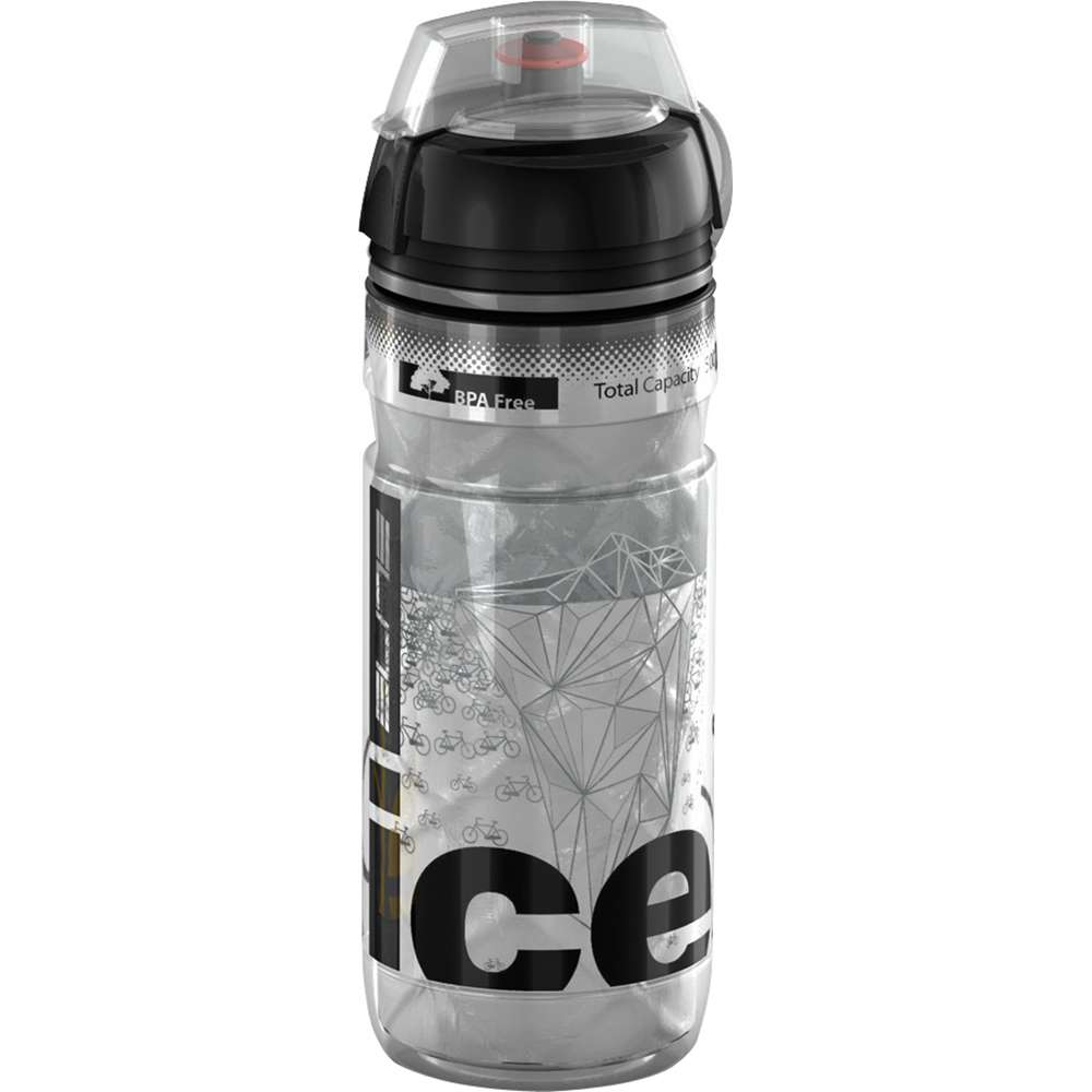 Elite Bidon Iceberg Zwart Logo 500ML