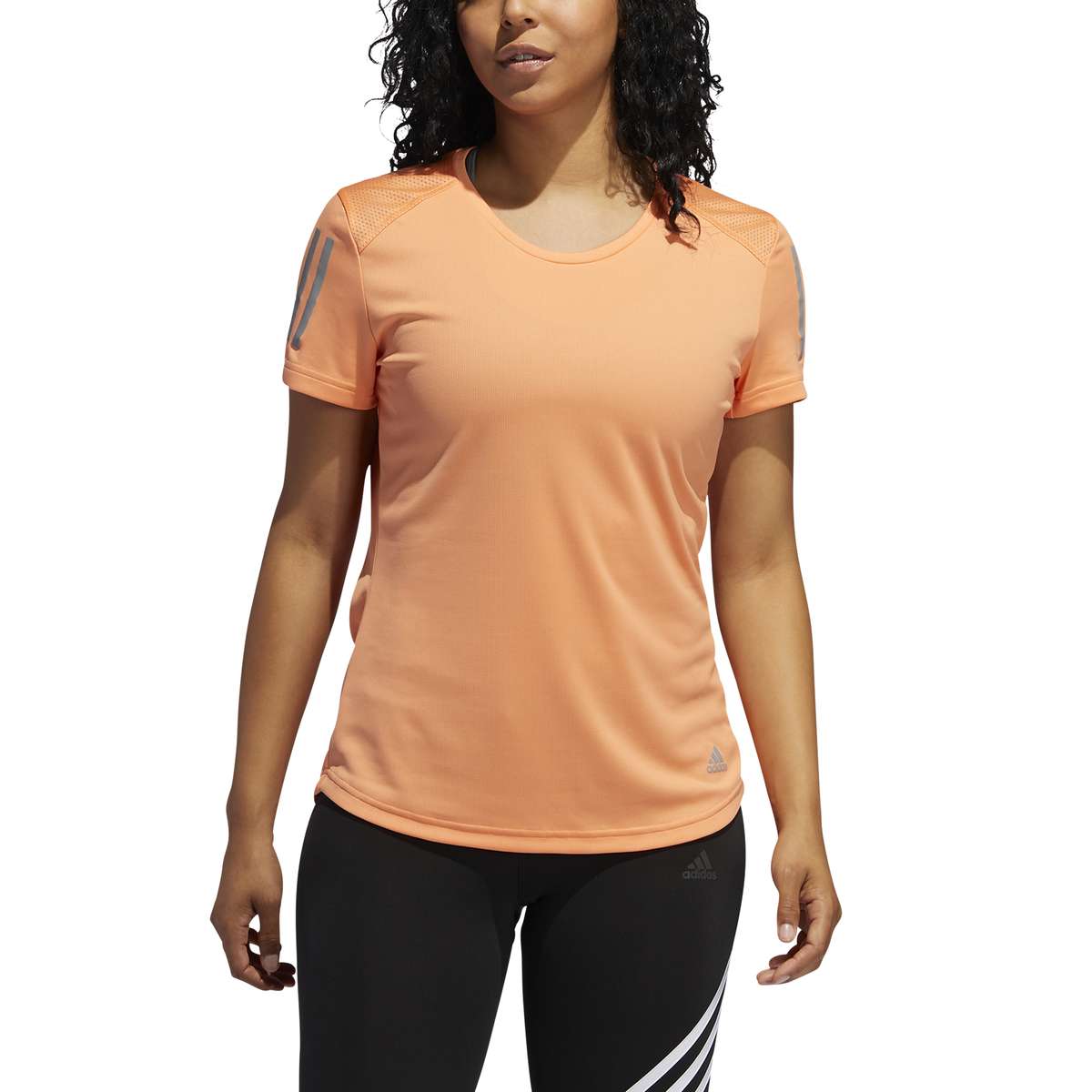 adidas Own The Run Hardloopshirt Korte Mouwen Oranje Dames