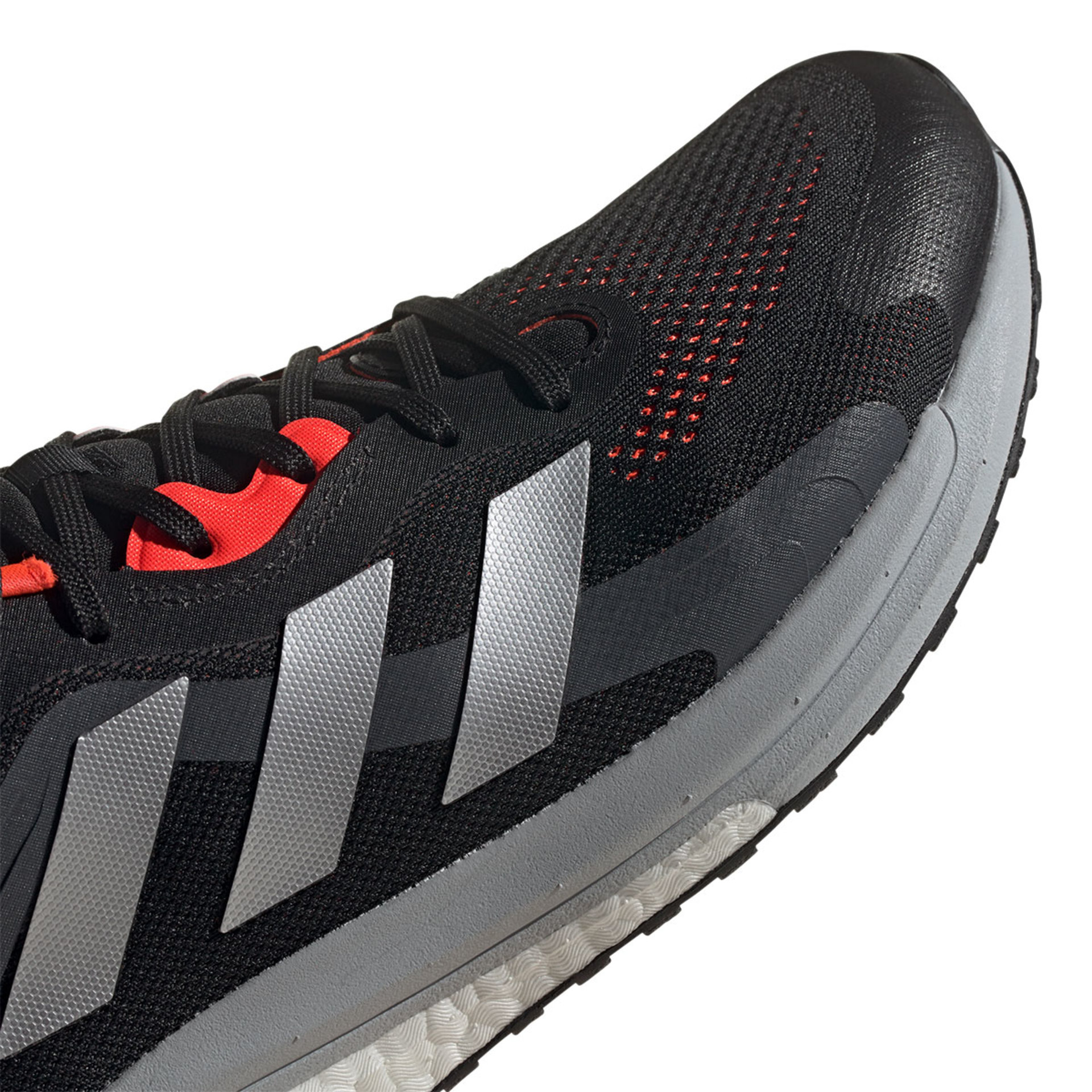 adidas Solar Glide 4 ST Hardloopschoenen Zwart/Grijs/Rood Heren