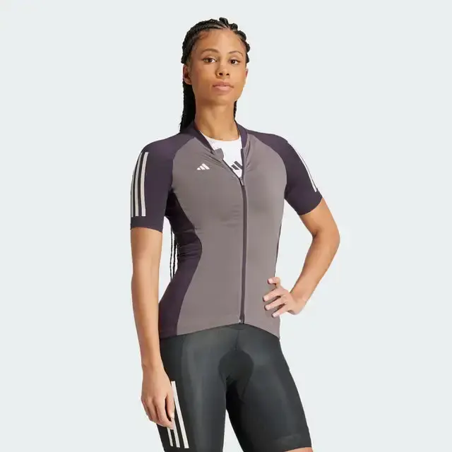 adidas Essential Fietsshirt Korte Mouwen Grijs/Zwart Dames