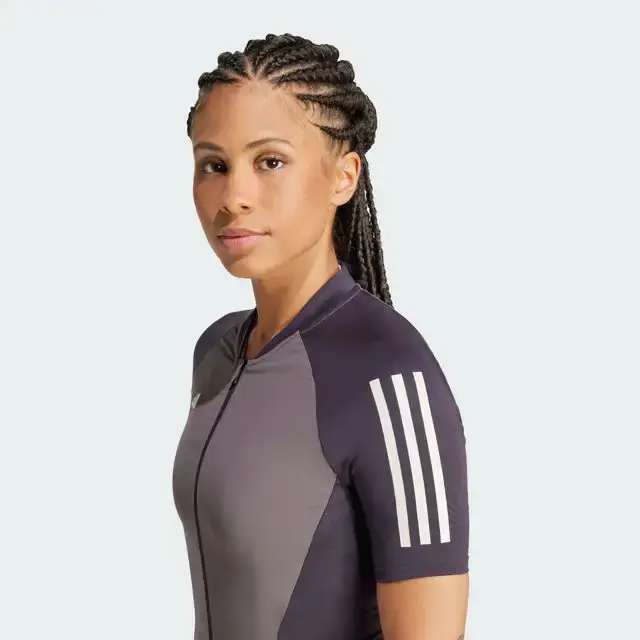 adidas Essential Fietsshirt Korte Mouwen Grijs/Zwart Dames