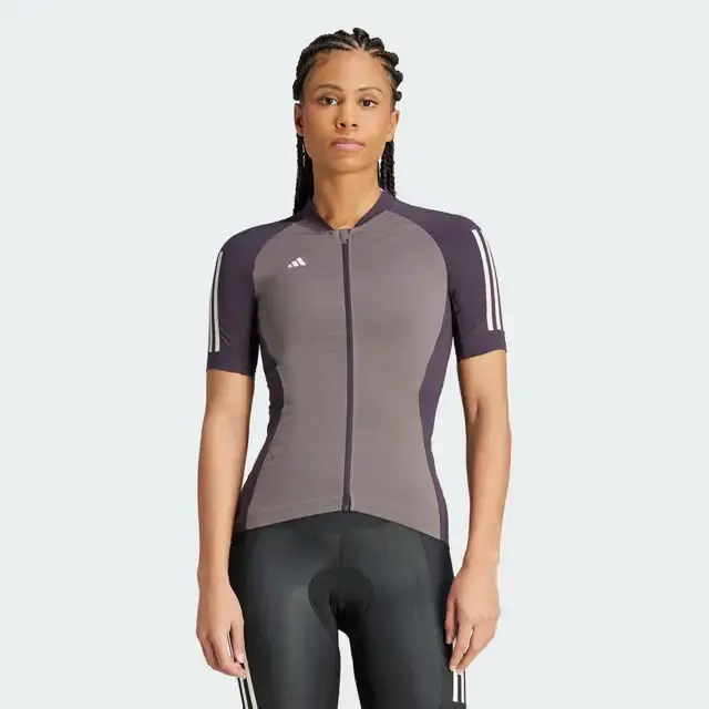 adidas Essential Fietsshirt Korte Mouwen Grijs/Zwart Dames