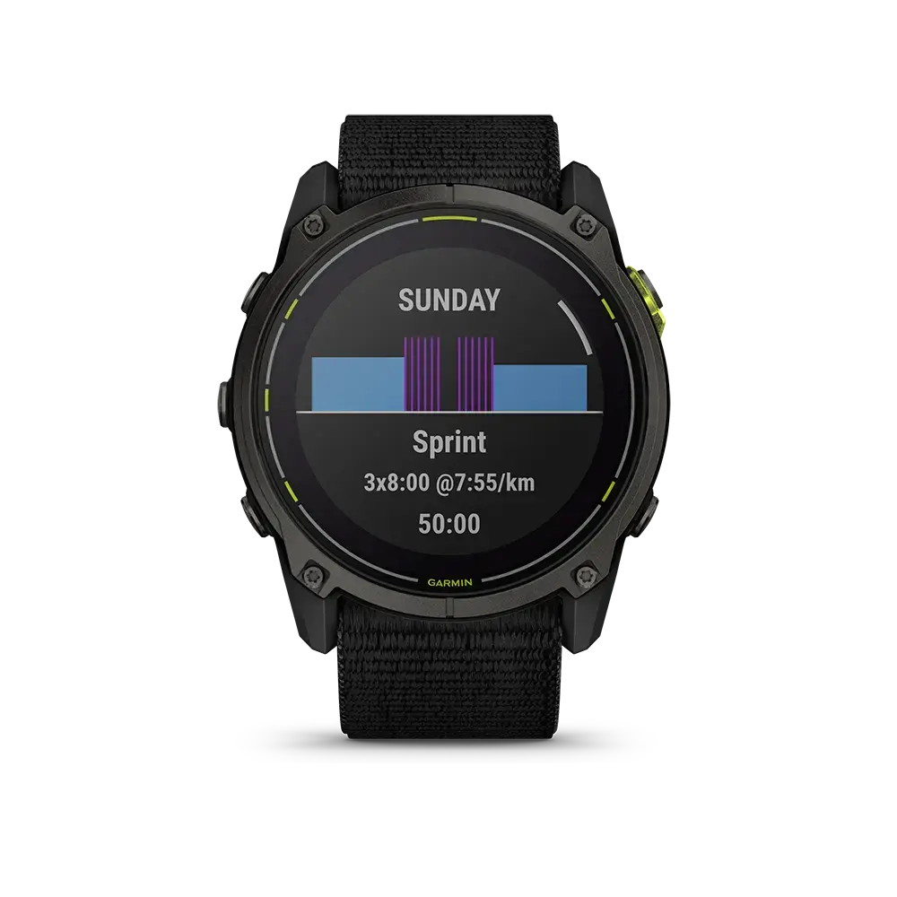 Garmin Enduro 3 Sporthorloge Titanium/Zwart