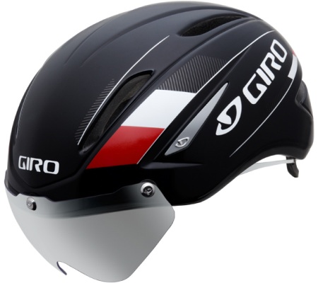 Giro Air Attack Zwart/Rood Fietshelm met Vizier 