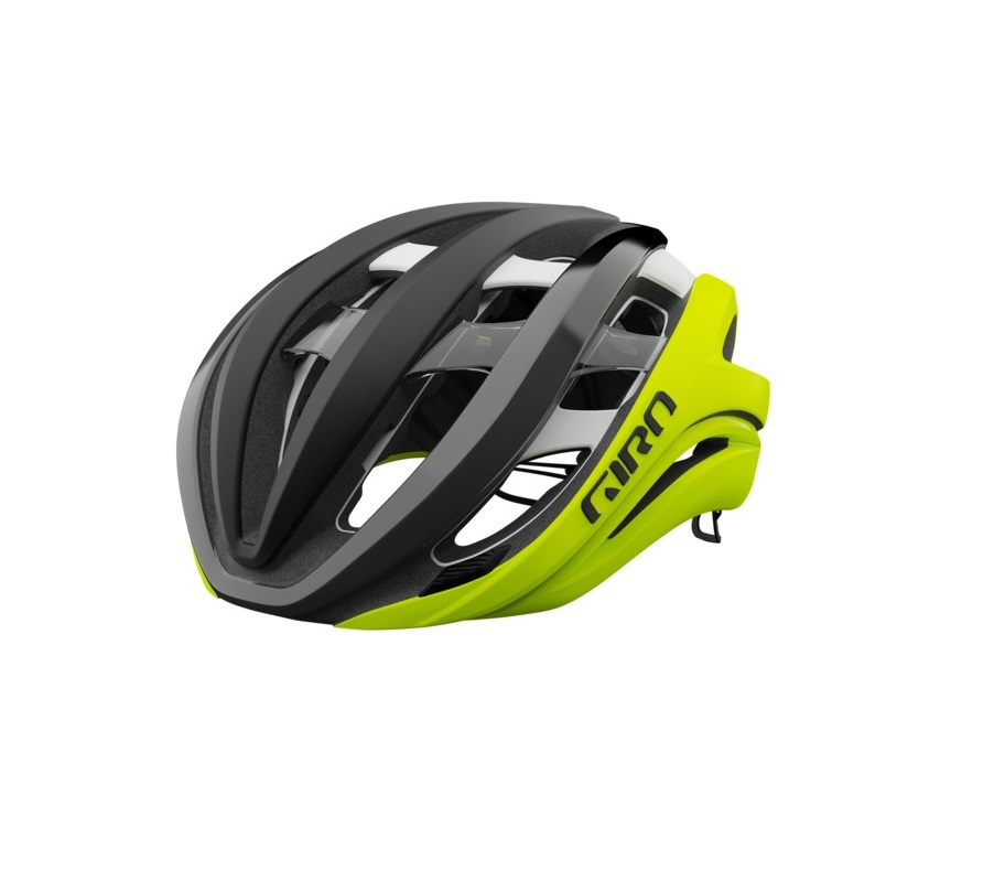 Giro Aether Spherical MIPS Race Fietshelm Zwart/Geel