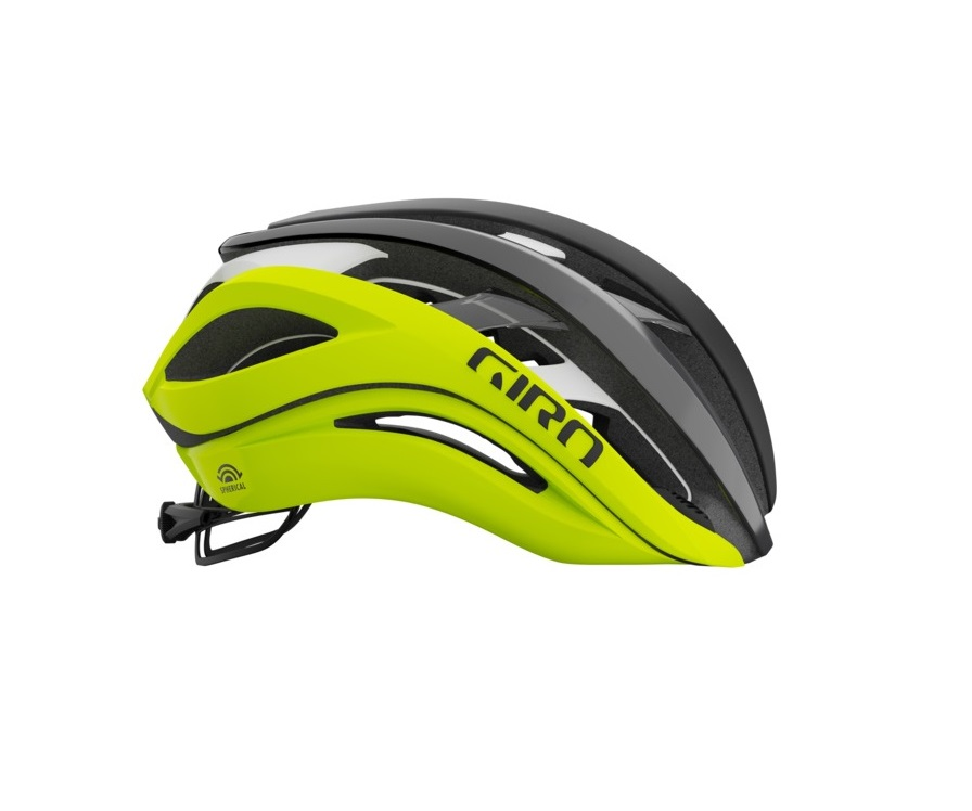 Giro Aether Spherical MIPS Race Fietshelm Zwart/Geel