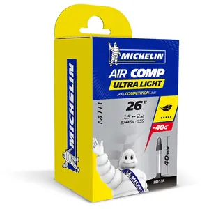 Michelin Aircomp Ultralight C4 Binnenband Presta Ventiel 40mm 26 inch