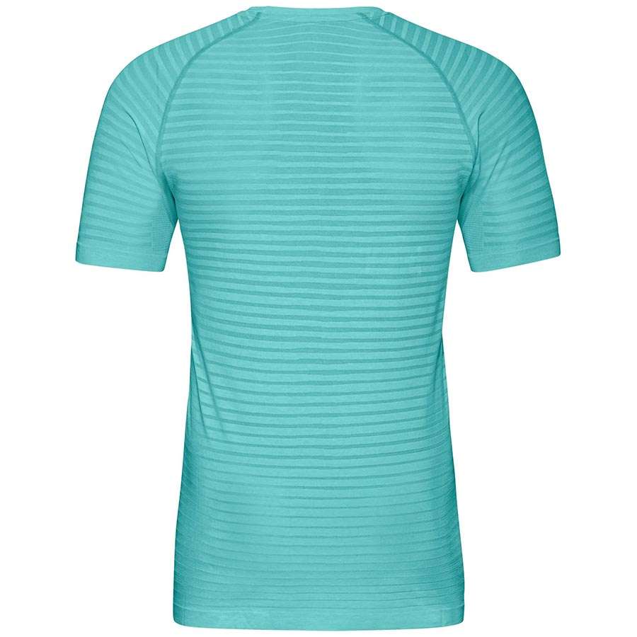 Odlo Essential Seamless Hardloopshirt Crew Neck Korte Mouwen Celeste Dames