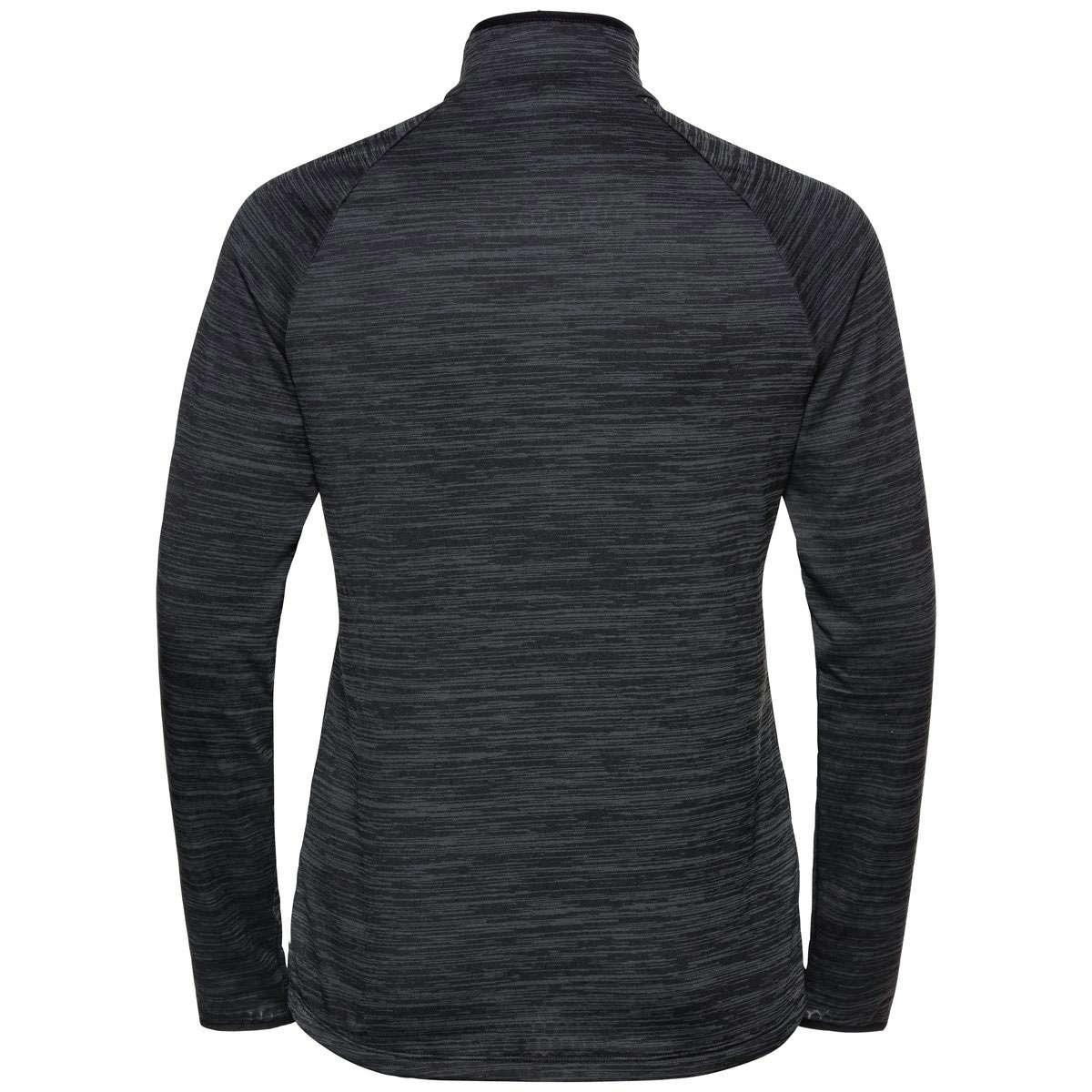 Odlo Thermal Midlayer 1/2 Zip Hardloopshirt Lange Mouwen Zwart Dames