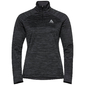 Odlo Thermal Midlayer 1/2 Zip Hardloopshirt Lange Mouwen Zwart Dames