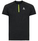 Odlo Axalp Trail Hardloopshirt Korte Mouwen Zwart/Fluo Geel Heren