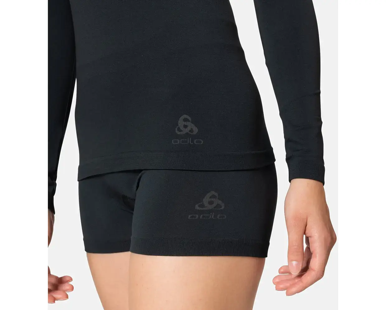 Odlo Performance Light Eco BL Crew Thermoshirt Lange Mouwen Zwart Dames