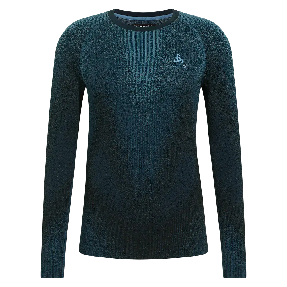 Odlo Blackcomb Eco Crew Thermoshirt Lange Mouwen Blauw Heren